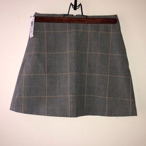 NWT Wilfred Plaid Mini Skirt